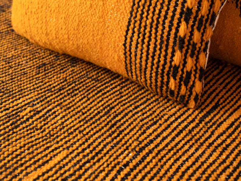 Handmade Moroccan Kilim Sofa Set – Unpadded Floor Cushion with Decorative Pillows